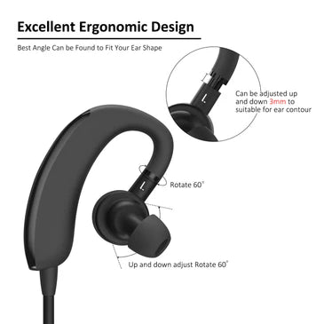 Wireless Bluetooth Headphones -  Adjustable Earbuds  - Stereo Noise Cancelling Earphones with Microphone