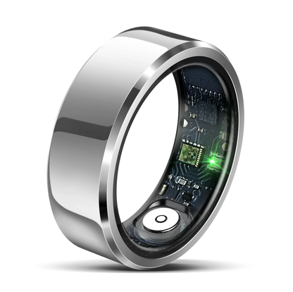 Smart Ring Heart Rate Monitor Blood Pressure Ring Sleep Tracker Health Ring Pedometer Step Counter Calories Waterproof Fitness Rings for Women Men