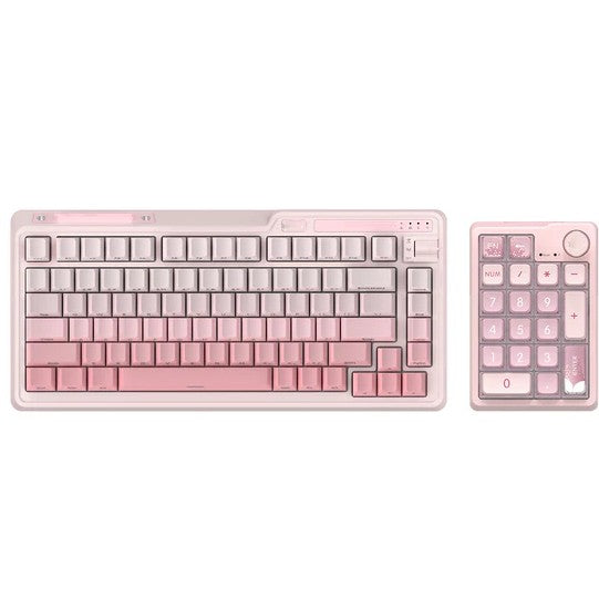 Split Design Wireless Keyboard – Detachable Numpad Full-Layout Input Device