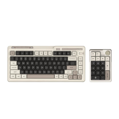 Split Design Wireless Keyboard – Detachable Numpad Full-Layout Input Device